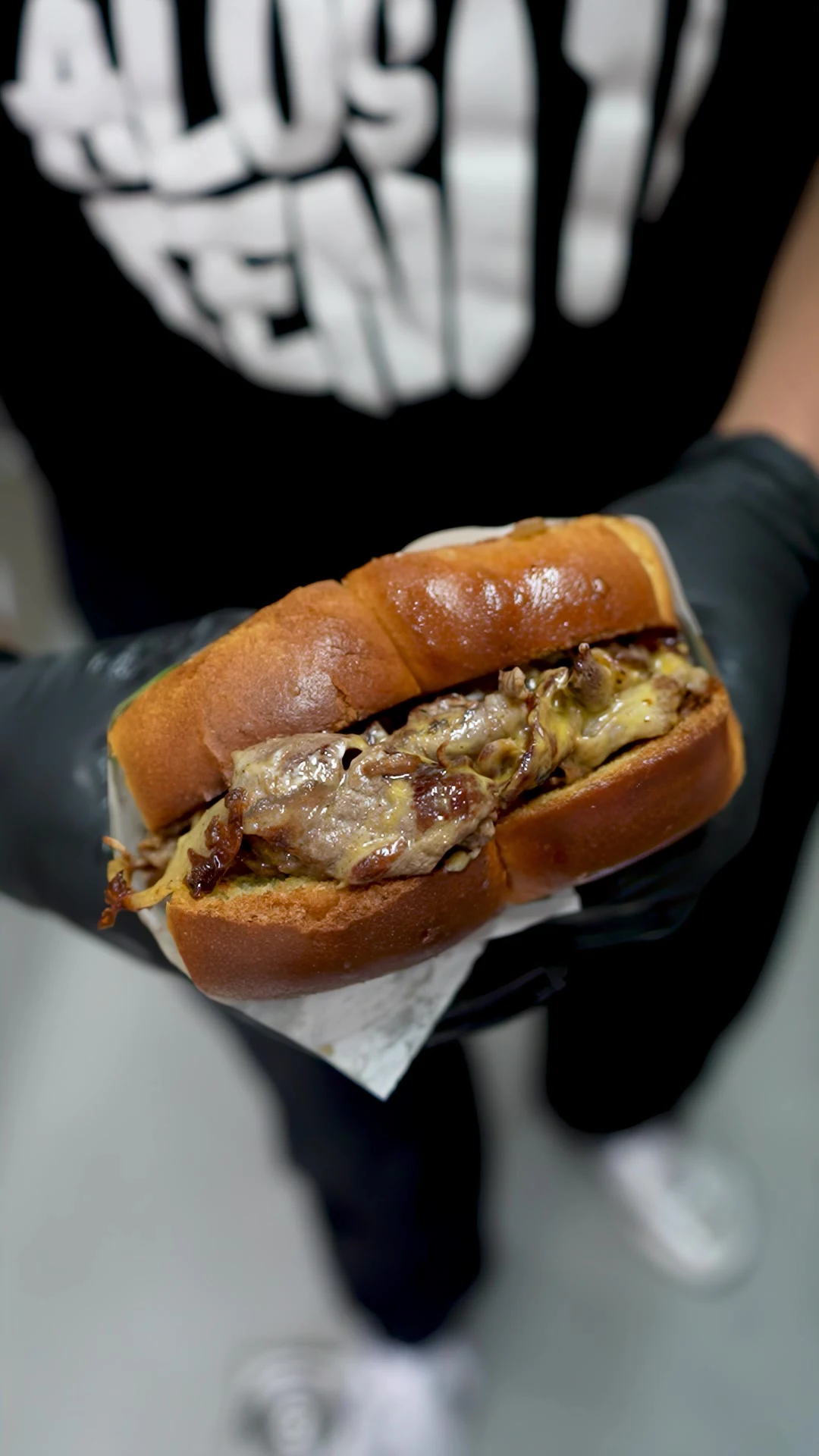 Frisch gemachtes Sandwich bei Imbiss Andalusien
